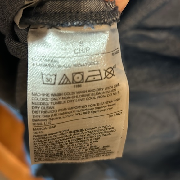 Gap Women’s chambray Long Sleeve Dress w/ elastic waist w/Drawstring size Small - Picture 8 of 8